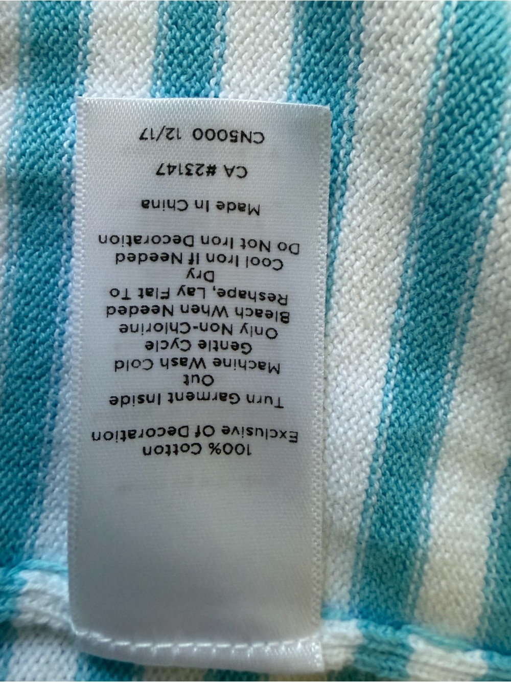 Talbots Blue White Stripe Button Down Sweater Flamingo 3/4 Sleeves Womens Size M - Picture 4 of 9